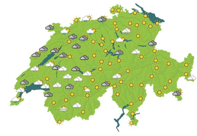 Die Wetterlage am 6.3.16